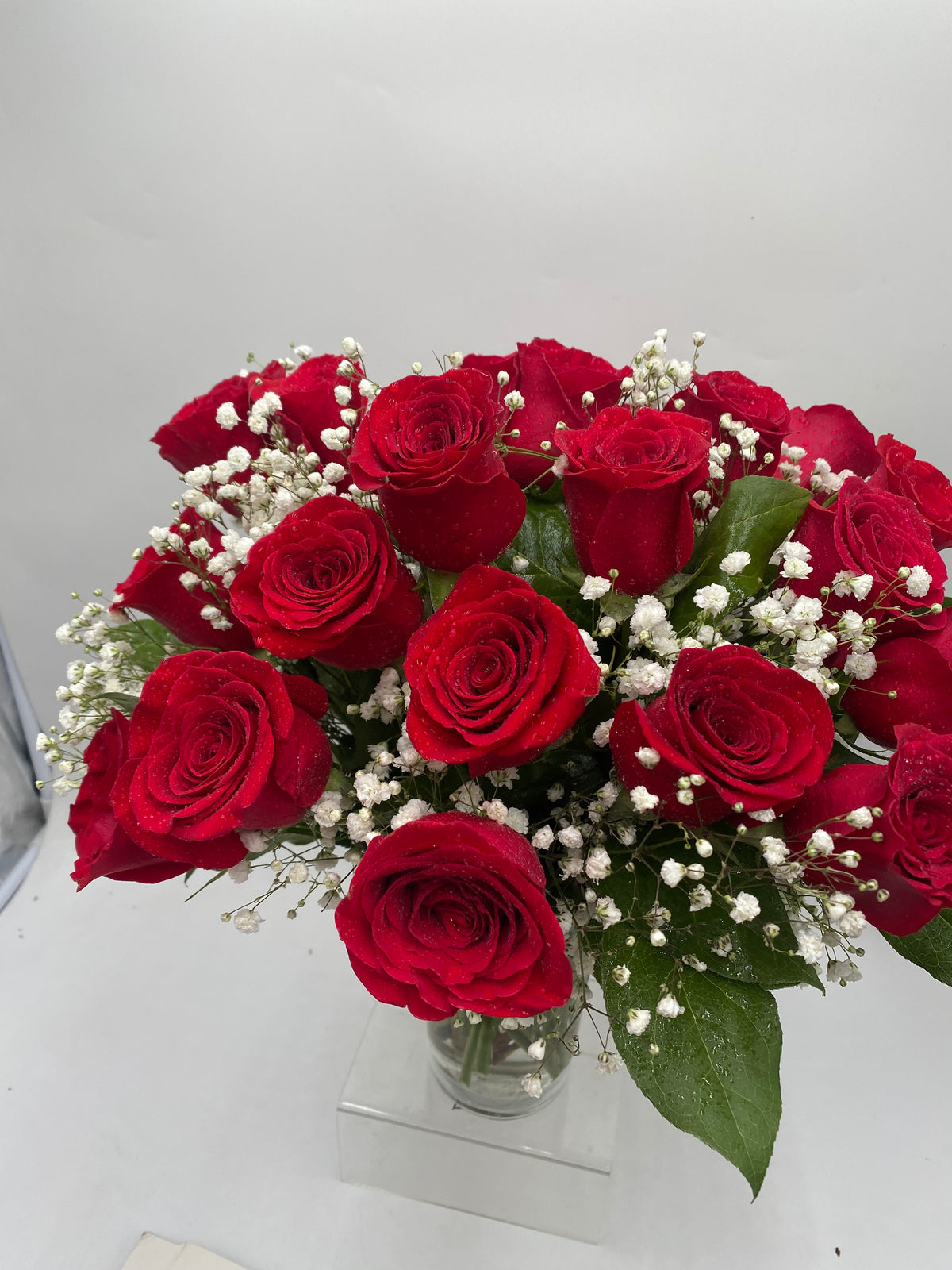 24 Roses & Baby's Breath