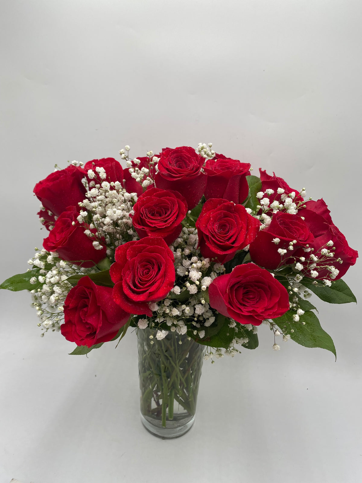 24 Roses & Baby's Breath