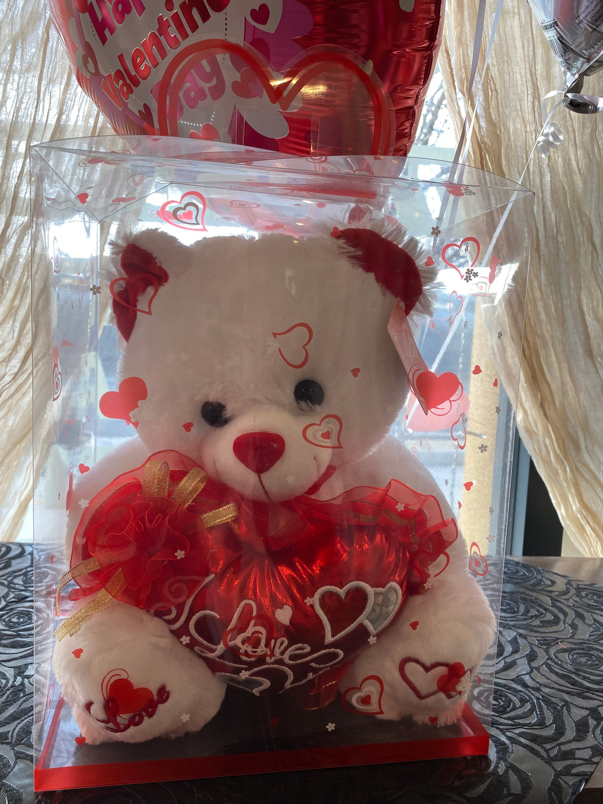 Musical Love Bear With Balloons